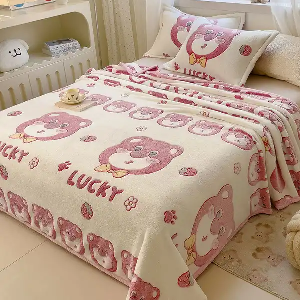 বাচ্চাদের জন্য পান্ডা ফেস প্রিমিয়াম কম্বল